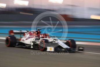 World © Octane Photographic Ltd. Formula 1 – Abu Dhabi GP - Practice 2. Alfa Romeo Racing C38 – Kimi Raikkonen. Yas Marina Circuit, Abu Dhabi, UAE. Friday 29th November 2019.