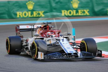 World © Octane Photographic Ltd. Formula 1 – Abu Dhabi GP - Practice 2. Alfa Romeo Racing C38 – Kimi Raikkonen. Yas Marina Circuit, Abu Dhabi, UAE. Friday 29th November 2019.