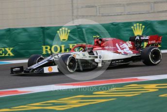 World © Octane Photographic Ltd. Formula 1 – Abu Dhabi GP - Practice 2. Alfa Romeo Racing C38 – Antonio Giovinazzi. Yas Marina Circuit, Abu Dhabi, UAE. Friday 29th November 2019.