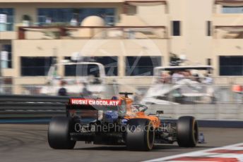 World © Octane Photographic Ltd. Formula 1 – Abu Dhabi GP - Practice 3. McLaren MCL34 – Carlos Sainz. Yas Marina Circuit, Abu Dhabi, UAE. Saturday 30th November 2019.
