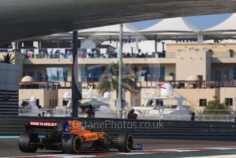 World © Octane Photographic Ltd. Formula 1 – Abu Dhabi GP - Practice 3. McLaren MCL34 – Carlos Sainz. Yas Marina Circuit, Abu Dhabi, UAE. Saturday 30th November 2019.