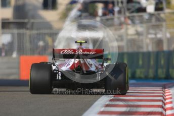 World © Octane Photographic Ltd. Formula 1 – Abu Dhabi GP - Practice 3. Alfa Romeo Racing C38 – Antonio Giovinazzi. Yas Marina Circuit, Abu Dhabi, UAE. Saturday 30th November 2019.