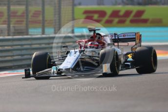 World © Octane Photographic Ltd. Formula 1 – Abu Dhabi GP - Practice 3. Alfa Romeo Racing C38 – Kimi Raikkonen. Yas Marina Circuit, Abu Dhabi, UAE. Saturday 30th November 2019.