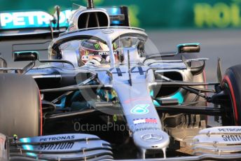 World © Octane Photographic Ltd. Formula 1 – Abu Dhabi GP - Practice 3. Mercedes AMG Petronas Motorsport AMG F1 W10 EQ Power+ - Lewis Hamilton. Yas Marina Circuit, Abu Dhabi, UAE. Saturday 30th November 2019.