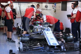 World © Octane Photographic Ltd. Formula 1 – Abu Dhabi GP - Practice 3. Alfa Romeo Racing C38 – Antonio Giovinazzi. Yas Marina Circuit, Abu Dhabi, UAE. Saturday 30th November 2019.