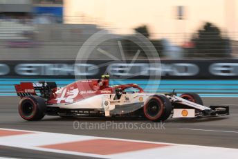 World © Octane Photographic Ltd. Formula 1 – Abu Dhabi GP - Qualifying. Alfa Romeo Racing C38 – Antonio Giovinazzi. Yas Marina Circuit, Abu Dhabi, UAE. Saturday 30th November 2019.