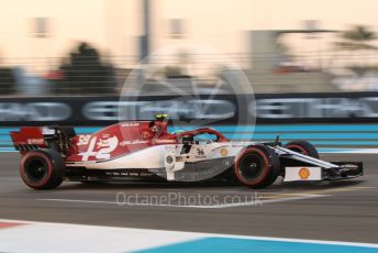 World © Octane Photographic Ltd. Formula 1 – Abu Dhabi GP - Qualifying. Alfa Romeo Racing C38 – Antonio Giovinazzi. Yas Marina Circuit, Abu Dhabi, UAE. Saturday 30th November 2019.