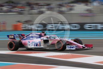 World © Octane Photographic Ltd. Formula 1 – Abu Dhabi GP - Qualifying. SportPesa Racing Point RP19 - Sergio Perez. Yas Marina Circuit, Abu Dhabi, UAE. Saturday 30th November 2019.