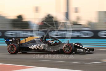 World © Octane Photographic Ltd. Formula 1 – Abu Dhabi GP - Qualifying. Haas F1 Team VF19 – Romain Grosjean. Yas Marina Circuit, Abu Dhabi, UAE. Saturday 30th November 2019.