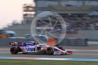 World © Octane Photographic Ltd. Formula 1 – Abu Dhabi GP - Qualifying. SportPesa Racing Point RP19 - Sergio Perez. Yas Marina Circuit, Abu Dhabi, UAE. Saturday 30th November 2019.