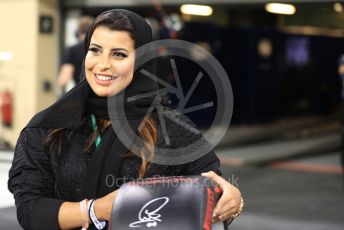 World © Octane Photographic Ltd. Formula 1 – Abu Dhabi GP - Qualifying. Pirelli Representative, FIA Women in Motorsport Commission member and Saudi Arabian racing driver Aseel Al Hamad. Yas Marina Circuit, Abu Dhabi, UAE. Saturday 30th November 2019.