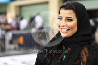 World © Octane Photographic Ltd. Formula 1 – Abu Dhabi GP - Qualifying. Pirelli Representative, FIA Women in Motorsport Commission member and Saudi Arabian racing driver Aseel Al Hamad. Yas Marina Circuit, Abu Dhabi, UAE. Saturday 30th November 2019.