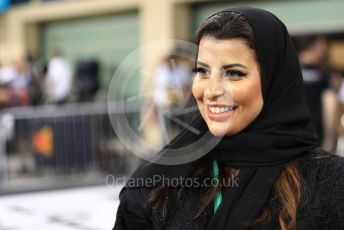 World © Octane Photographic Ltd. Formula 1 – Abu Dhabi GP - Qualifying. Pirelli Representative, FIA Women in Motorsport Commission member and Saudi Arabian racing driver Aseel Al Hamad. Yas Marina Circuit, Abu Dhabi, UAE. Saturday 30th November 2019.