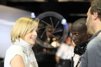 World © Octane Photographic Ltd. Formula 1 – Abu Dhabi GP - Qualifying. Susie Wolff and VIPs. Yas Marina Circuit, Abu Dhabi, UAE. Friday 29th November 2019.