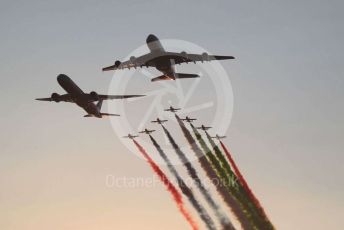 World © Octane Photographic Ltd. Formula 1 - Abu Dhabi GP - Race. Etihad and Al Fursan pre-race flyby. Yas Marina Circuit, Abu Dhabi, UAE. Sunday 1st December 2019.