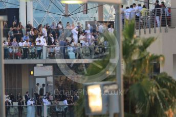 World © Octane Photographic Ltd. Formula 1 - Abu Dhabi GP - Race. Crowds in Paddock Club. Yas Marina Circuit, Abu Dhabi, UAE. Sunday 1st December 2019.