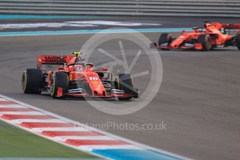 World © Octane Photographic Ltd. Formula 1 – Abu Dhabi GP - Race. Scuderia Ferrari SF90 – Charles Leclerc and Sebastian Vettel. Yas Marina Circuit, Abu Dhabi, UAE. Sunday 1st December 2019.