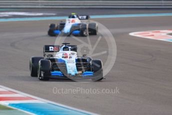 World © Octane Photographic Ltd. Formula 1 – Abu Dhabi GP - Race. ROKiT Williams Racing FW 42 – George Russell and Robert Kubica. Yas Marina Circuit, Abu Dhabi, UAE. Sunday 1st December 2019.