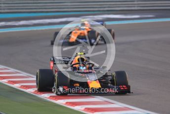 World © Octane Photographic Ltd. Formula 1 – Abu Dhabi GP - Race. Aston Martin Red Bull Racing RB15 – Alexander Albon and McLaren MCL34 – Lando Norris. Yas Marina Circuit, Abu Dhabi, UAE. Sunday 1st December 2019.