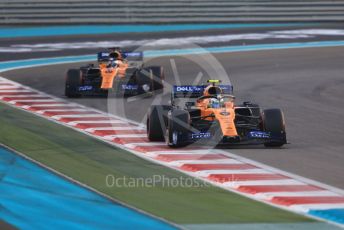 World © Octane Photographic Ltd. Formula 1 – Abu Dhabi GP - Race. McLaren MCL34 – Lando Norris and Carlos Sainz. Yas Marina Circuit, Abu Dhabi, UAE. Sunday 1st December 2019.