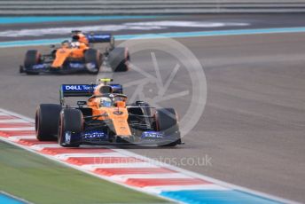 World © Octane Photographic Ltd. Formula 1 – Abu Dhabi GP - Race. McLaren MCL34 – Lando Norris and Carlos Sainz. Yas Marina Circuit, Abu Dhabi, UAE. Sunday 1st December 2019.