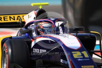 World © Octane Photographic Ltd. FIA Formula 2 (F2) – Abu Dhabi GP - Practice. Trident – Christian Lundgaard. Yas Marina Circuit, Abu Dhabi, UAE. Friday 29th November 2019.