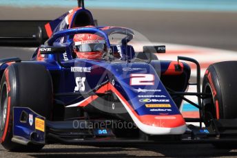 World © Octane Photographic Ltd. FIA Formula 2 (F2) – Abu Dhabi GP - Practice. Carlin - Nobuharu Matsushita. Yas Marina Circuit, Abu Dhabi, UAE. Friday 29th November 2019.