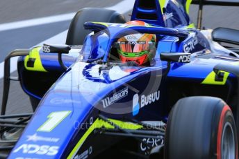 World © Octane Photographic Ltd. FIA Formula 2 (F2) – Abu Dhabi GP - Practice. Carlin - Louis Deletraz. Yas Marina Circuit, Abu Dhabi, UAE. Friday 29th November 2019