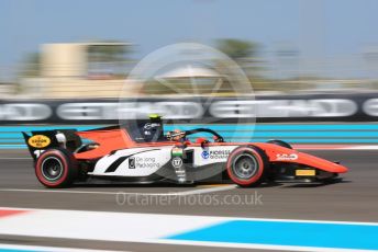 World © Octane Photographic Ltd. FIA Formula 2 (F2) – Abu Dhabi GP - Practice. TMP Motorsport - Mahaveer Raghunathan. Yas Marina Circuit, Abu Dhabi, UAE. Friday 29th November 2019.