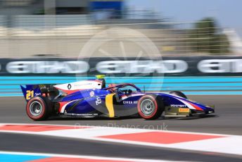 World © Octane Photographic Ltd. FIA Formula 2 (F2) – Abu Dhabi GP - Practice. Trident – Christian Lundgaard. Yas Marina Circuit, Abu Dhabi, UAE. Friday 29th November 2019.