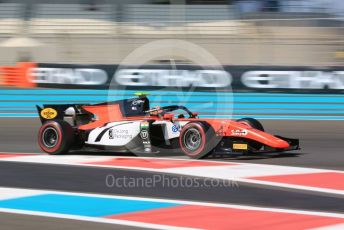 World © Octane Photographic Ltd. FIA Formula 2 (F2) – Abu Dhabi GP - Practice. TMP Motorsport - Mahaveer Raghunathan. Yas Marina Circuit, Abu Dhabi, UAE. Friday 29th November 2019.