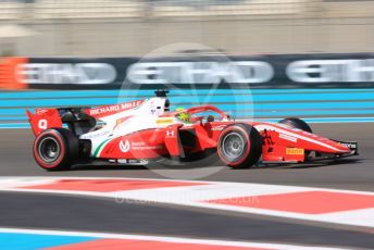 World © Octane Photographic Ltd. FIA Formula 2 (F2) – Abu Dhabi GP - Practice. Prema Racing – Mick Schumacher. Yas Marina Circuit, Abu Dhabi, UAE. Friday 29th November 2019.