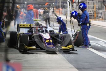 World © Octane Photographic Ltd. FIA Formula 2 (F2) – Abu Dhabi GP - Race 1. Trident – Christian Lundgaard. Yas Marina Circuit, Abu Dhabi, UAE. Saturday 30th November 2019.