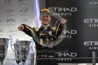 World © Octane Photographic Ltd. FIA Formula 2 (F2) – Abu Dhabi GP - Race 1. Virtuosi Racing - Guanyu Zhou. Yas Marina Circuit, Abu Dhabi, UAE. Saturday 30th November 2019.