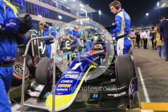 World © Octane Photographic Ltd. FIA Formula 2 (F2) – Abu Dhabi GP - Race 1. Carlin - Louis Deletraz. Yas Marina Circuit, Abu Dhabi, UAE. Saturday 30th November 2019