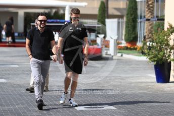 World © Octane Photographic Ltd. Formula 1 - Abu Dhabi GP - Paddock. Haas F1 Team VF19 – Romain Grosjean. Yas Marina Circuit, Abu Dhabi, UAE. Friday 29th November 2019.