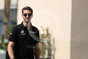 World © Octane Photographic Ltd. Formula 1 - Abu Dhabi GP - Paddock. Haas F1 Team VF19 – Romain Grosjean. Yas Marina Circuit, Abu Dhabi, UAE. Friday 29th November 2019.
