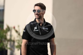 World © Octane Photographic Ltd. Formula 1 - Abu Dhabi GP - Paddock. Haas F1 Team VF19 – Romain Grosjean. Yas Marina Circuit, Abu Dhabi, UAE. Friday 29th November 2019.