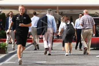 World © Octane Photographic Ltd. Formula 1 – Abu Dhabi GP - Paddock. Haas F1 Team VF19 – Kevin Magnussen. Yas Marina Circuit, Abu Dhabi, UAE. Friday 29th November 2019.