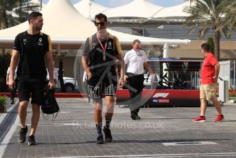 World © Octane Photographic Ltd. Formula 1 – Abu Dhabi GP - Paddock. Renault Sport F1 Team RS19 – Daniel Ricciardo. Yas Marina Circuit, Abu Dhabi, UAE. Friday 29th November 2019.