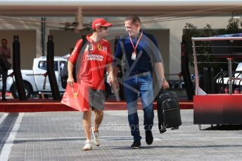 World © Octane Photographic Ltd. Formula 1 – Abu Dhabi GP - Paddock. Scuderia Ferrari SF90 – Sebastian Vettel. Yas Marina Circuit, Abu Dhabi, UAE. Friday 29th November 2019.