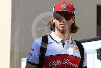 World © Octane Photographic Ltd. Formula 1 – Abu Dhabi GP - Paddock. Alfa Romeo Racing C38 – Antonio Giovinazzi. Yas Marina Circuit, Abu Dhabi, UAE. Friday 29th November 2019.