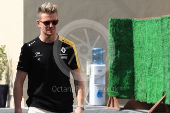 World © Octane Photographic Ltd. Formula 1 – Abu Dhabi GP - Paddock. Renault Sport F1 Team RS19 – Nico Hulkenberg. Yas Marina Circuit, Abu Dhabi, UAE. Friday 29th November 2019.