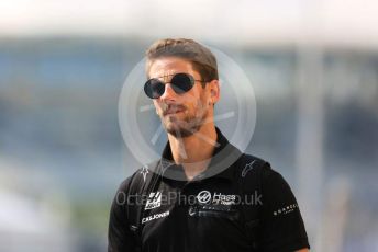 World © Octane Photographic Ltd. Formula 1 – Abu Dhabi GP - Paddock. Haas F1 Team VF19 – Romain Grosjean. Yas Marina Circuit, Abu Dhabi, UAE. Saturday 30th November 2019.