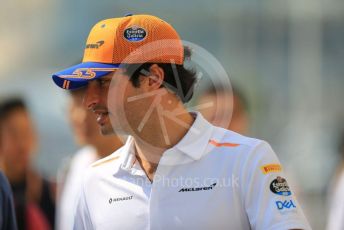 World © Octane Photographic Ltd. Formula 1 – Abu Dhabi GP - Paddock. McLaren MCL34 – Carlos Sainz. Yas Marina Circuit, Abu Dhabi, UAE. Saturday 30th November 2019.