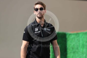 World © Octane Photographic Ltd. Formula 1 – Abu Dhabi GP - Paddock. Haas F1 Team VF19 – Romain Grosjean. Yas Marina Circuit, Abu Dhabi, UAE. Saturday 30th November 2019.