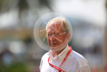 World © Octane Photographic Ltd. Formula 1 - Abu Dhabi GP - Paddock. Helmut Marko - advisor to the Red Bull GmbH Formula One Teams and head of Red Bull's driver development program. Yas Marina Circuit, Abu Dhabi, UAE. Sunday 1st December 2019.