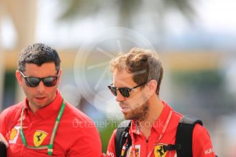 World © Octane Photographic Ltd. Formula 1 – Abu Dhabi GP - Paddock. Scuderia Ferrari SF90 – Sebastian Vettel. Yas Marina Circuit, Abu Dhabi, UAE. Sunday 1st December 2019.