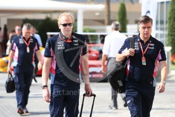 World © Octane Photographic Ltd. Formula 1 - Abu Dhabi GP - Paddock. Andrew (Andy) Green - Technical Director at SportPesa and Andy Stevenson – Sporting Director at SportPesa Racing Point. Yas Marina Circuit, Abu Dhabi, UAE. Sunday 1st December 2019.