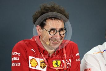 World © Octane Photographic Ltd. Formula 1 - Abu Dhabi GP – Friday FIA Team Press Conference. Mattia Binotto – Team Principal of Scuderia Ferrari. Yas Marina Circuit, Abu Dhabi, UAE. Friday 29th November 2019.